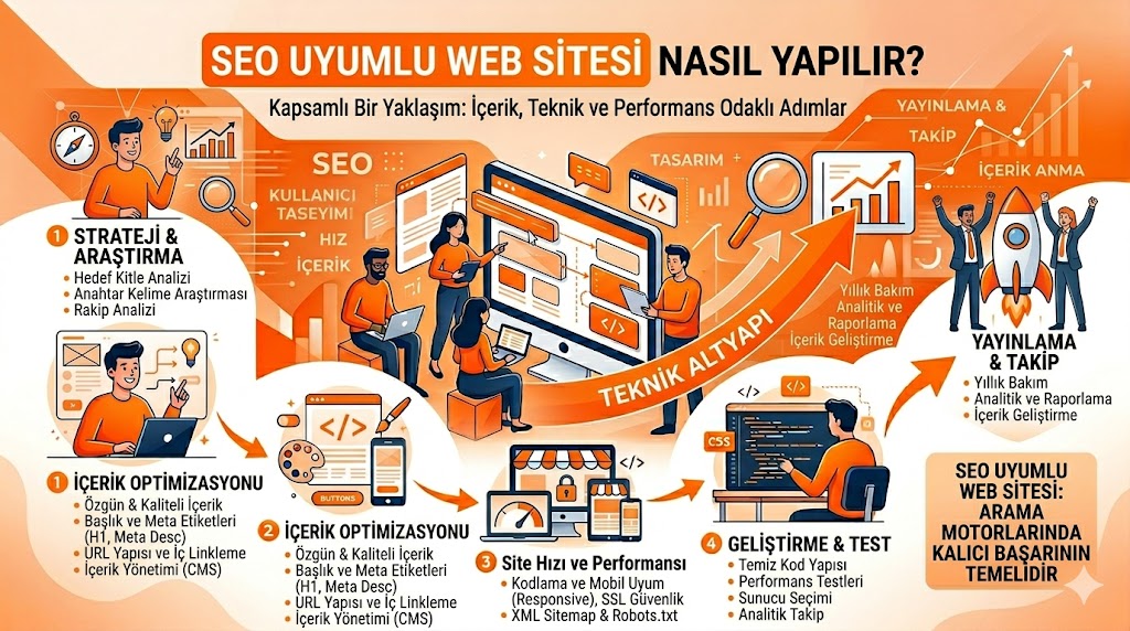 SEO uyumlu web sitesi teknik yapısı