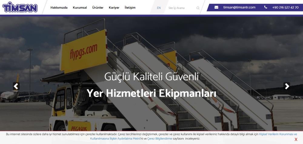 Timsan GSE web sitesi bakım ve editörlük hizmetleri