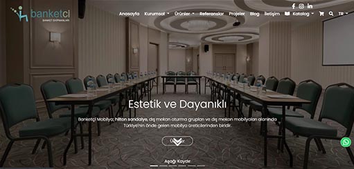 Banketci Web sitesi Tasarımı  için TTR Bilişim' i Tercih Etti . 