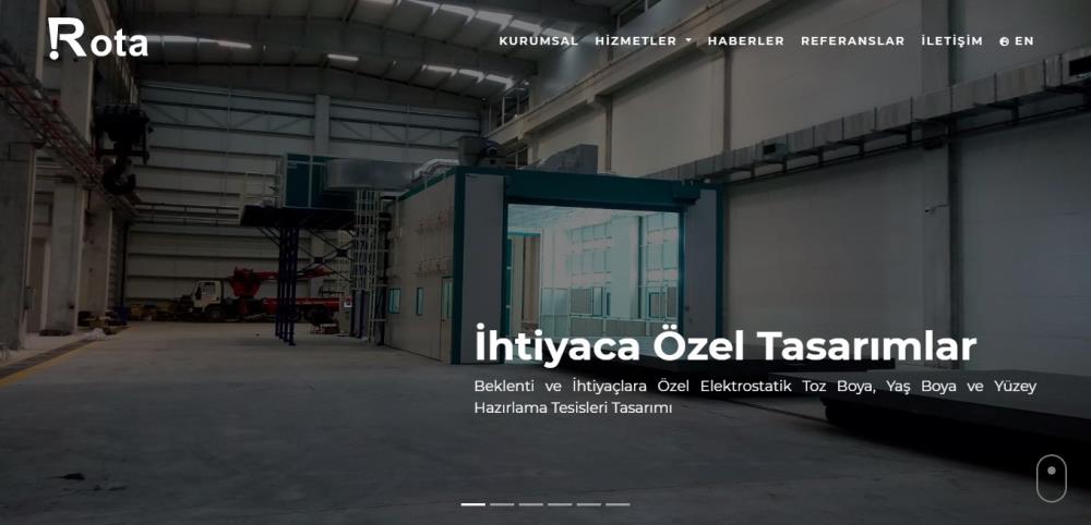 Rota Makine web sitesi bakım ve editörlük hizmetleri