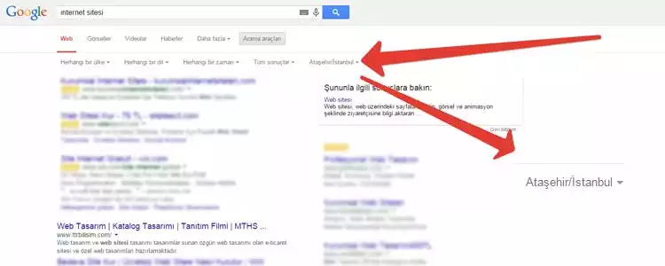 Lokal SEO ve yerel arama sonuçları