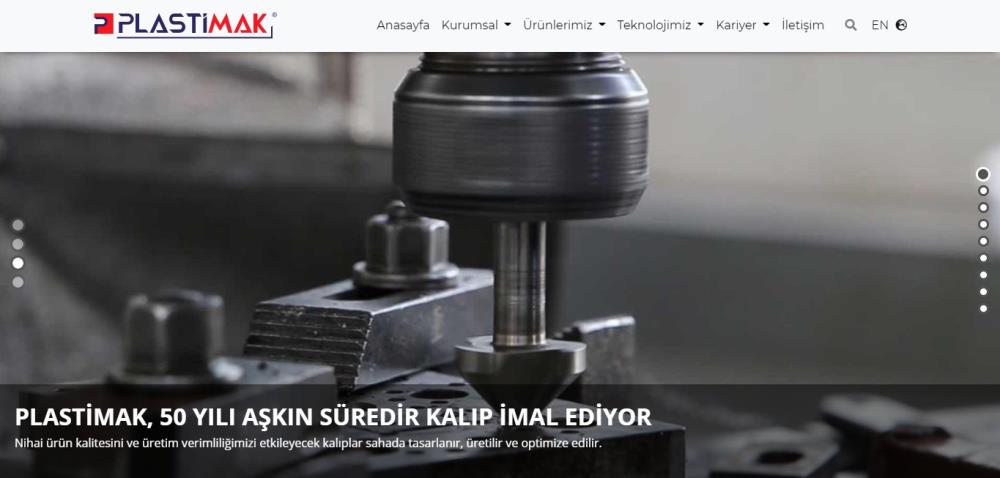 Plastimak Plastik web sitesi bakım ve editörlük hizmetleri