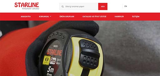 Starline Hırdavat Web Sitesi Tasarımı için TTR Bilişim'i Tercih Etti.