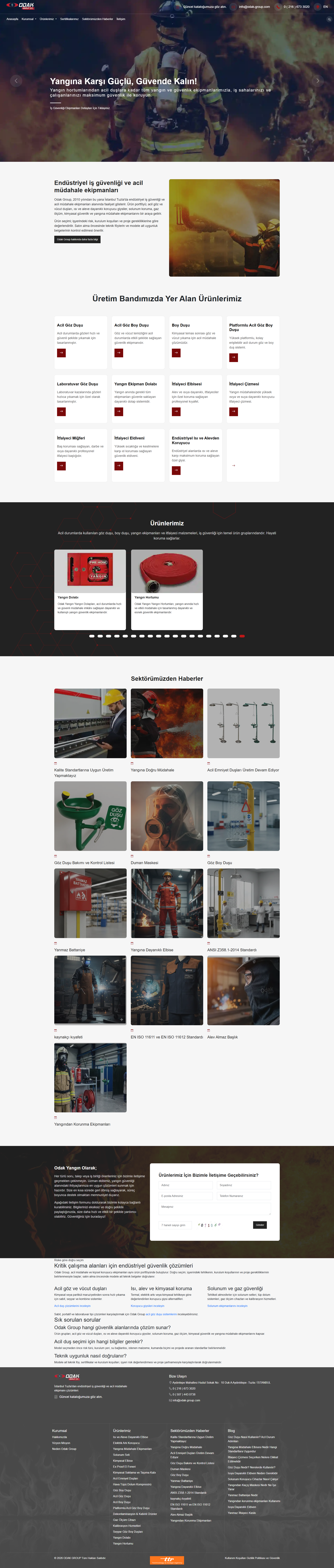  Odak Group | İş Güvenliği ve Acil Müdahale Ekipmanları  web sitesi ekran görüntüsü