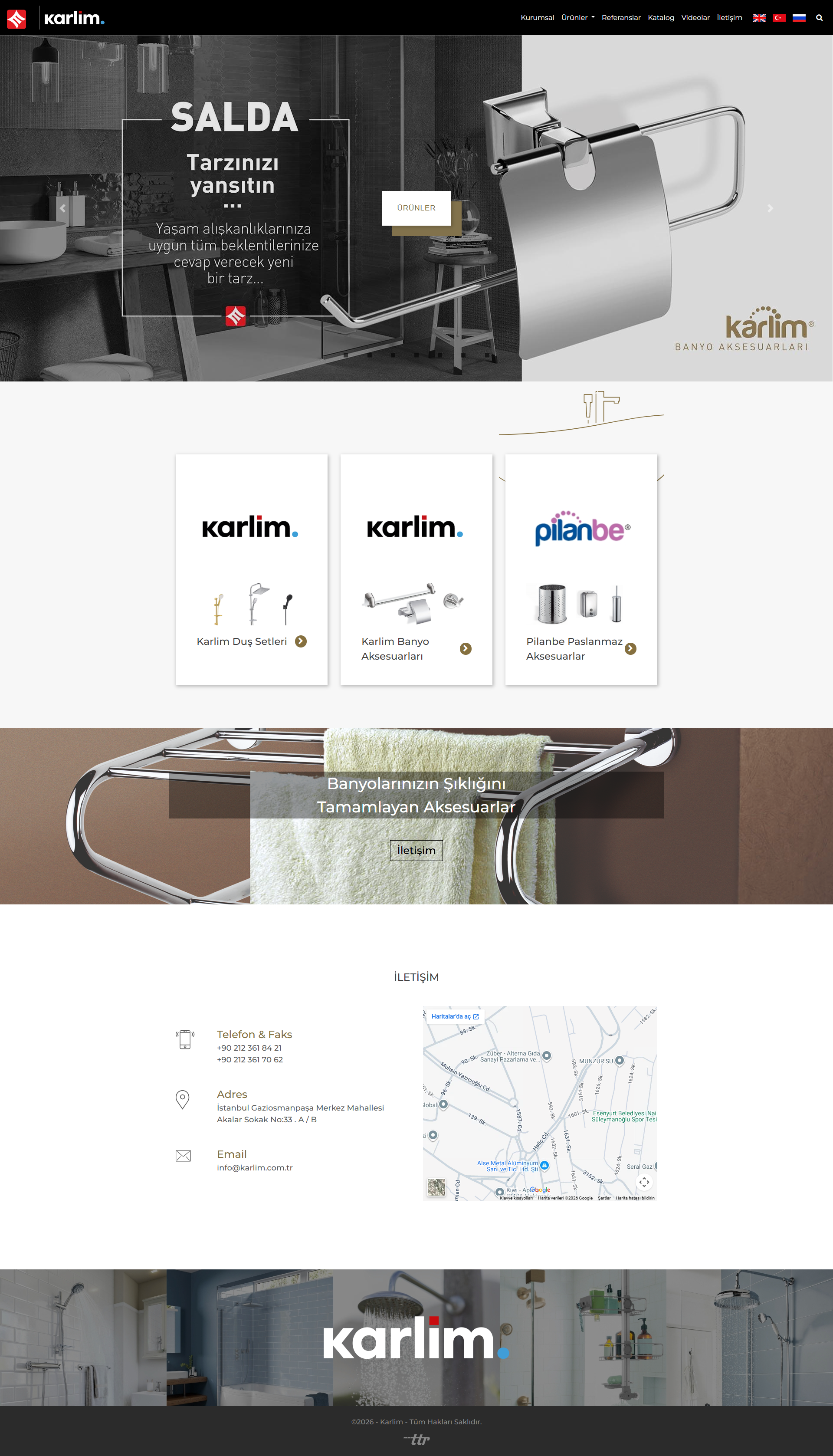 Karlim web sitesi ekran görüntüsü